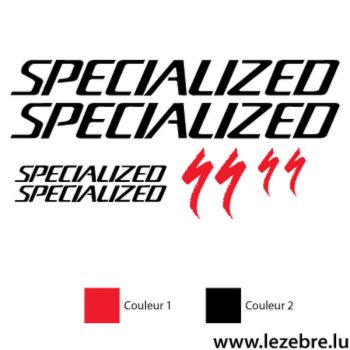 Kit stickers Vélo Specialized (S-works) 2 Couleurs